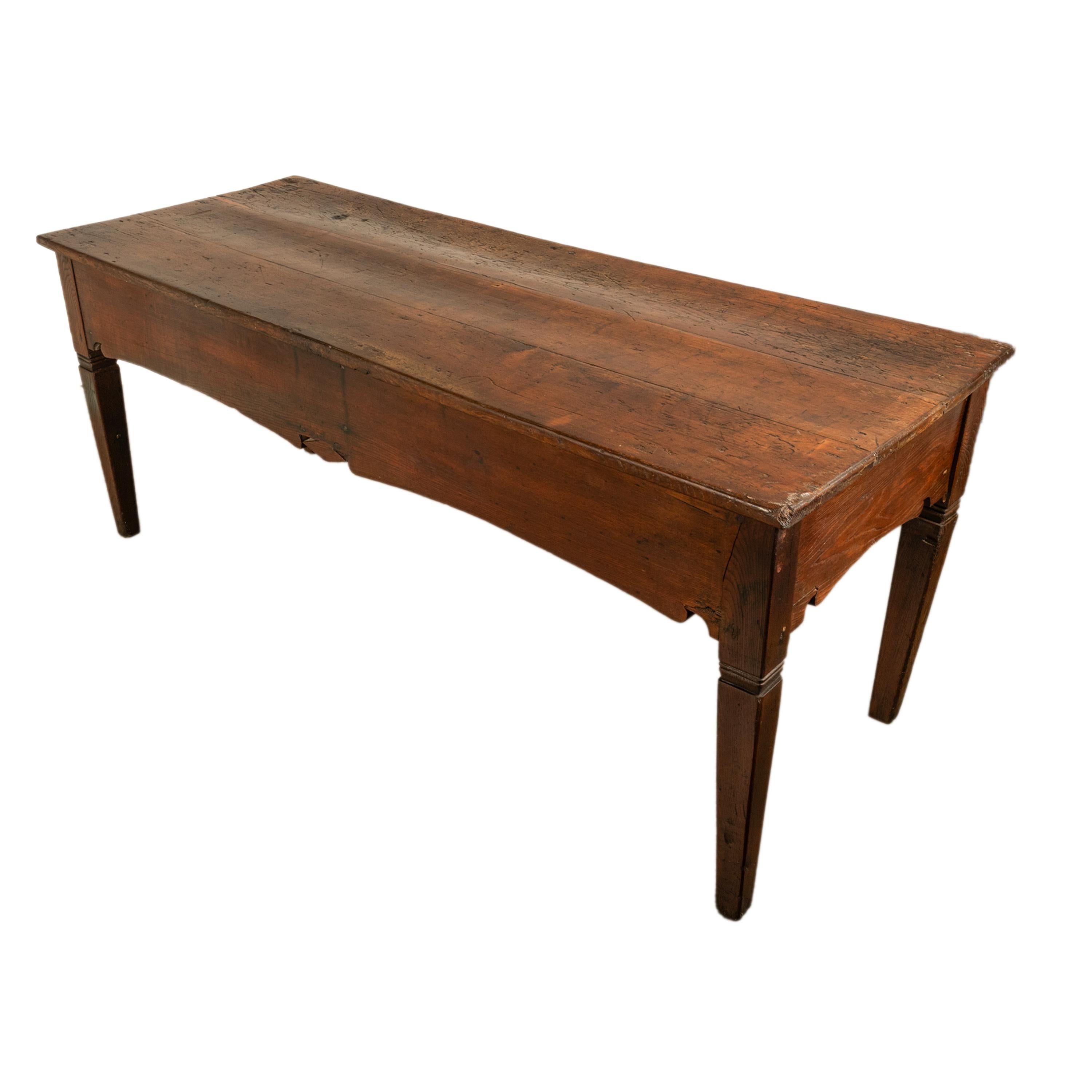 Large Antique Georgian Elm Serving Scullery Kitchen Preparation Table 1820 For Sale 2
