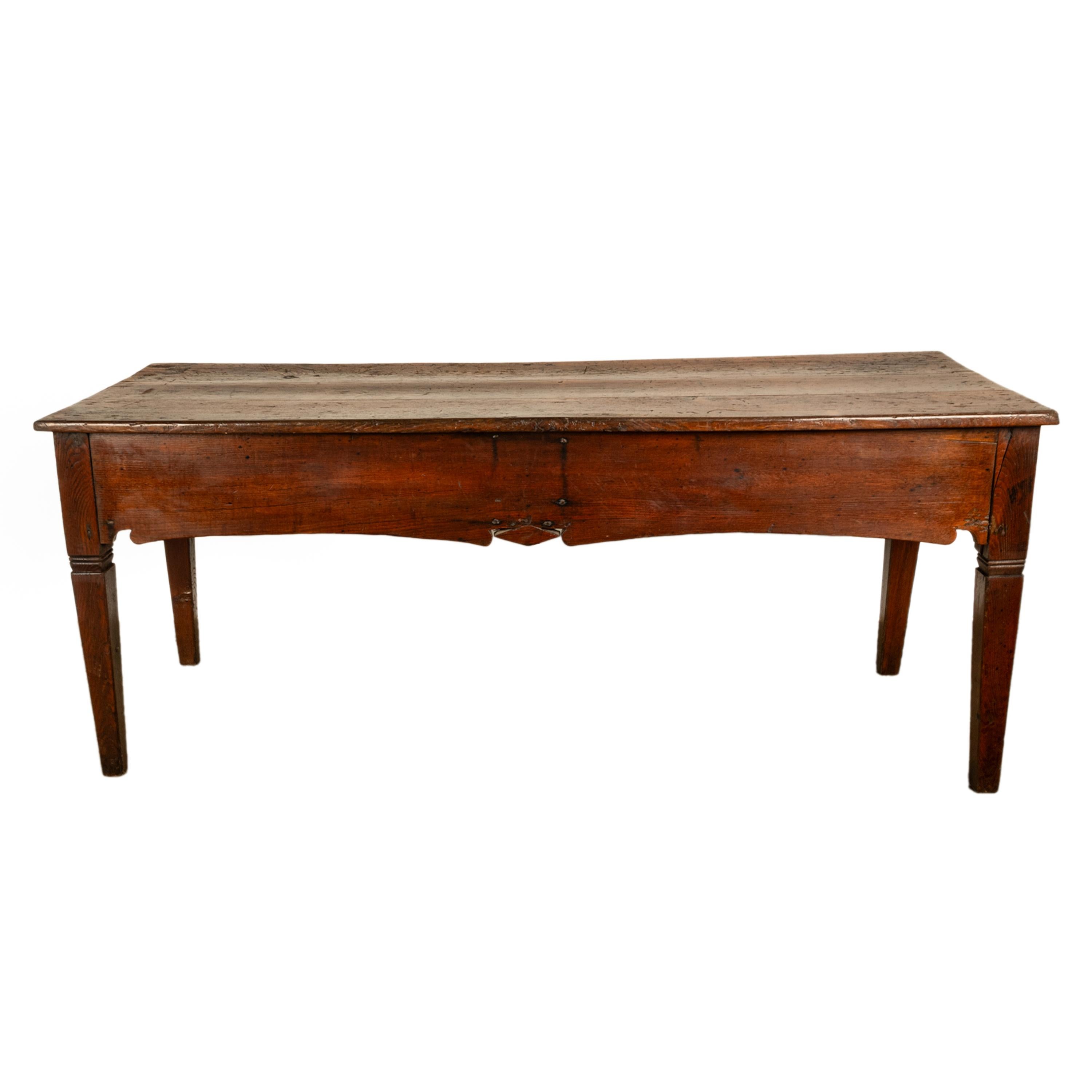 Large Antique Georgian Elm Serving Scullery Kitchen Preparation Table 1820 For Sale 3
