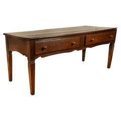 Large Antique Georgian Elm Serving Scullery Kitchen Preparation Table 1820