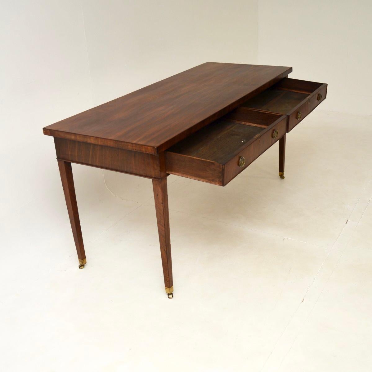 George III Large Antique Georgian Period Console / Writing Table For Sale