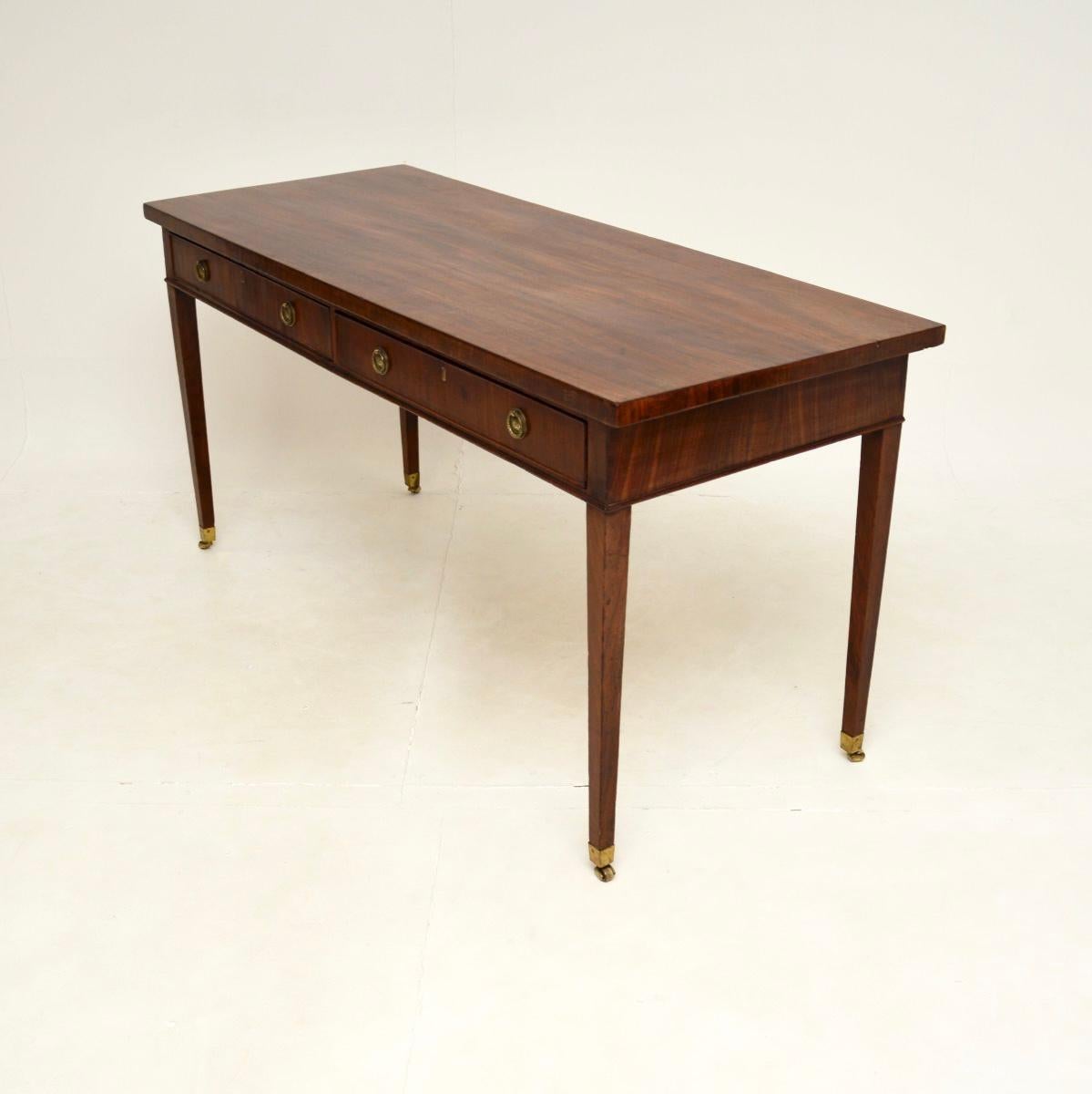 British Large Antique Georgian Period Console / Writing Table For Sale
