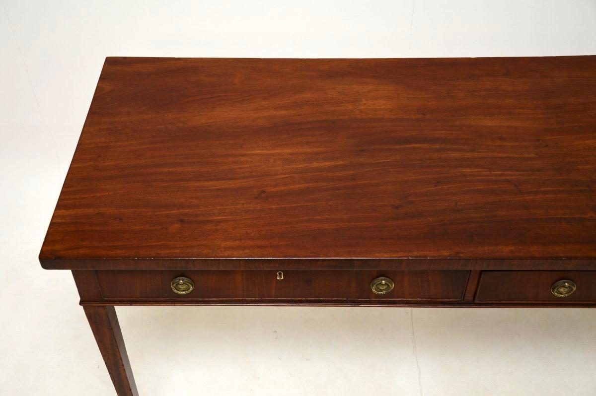 Late 18th Century Large Antique Georgian Period Console / Writing Table For Sale