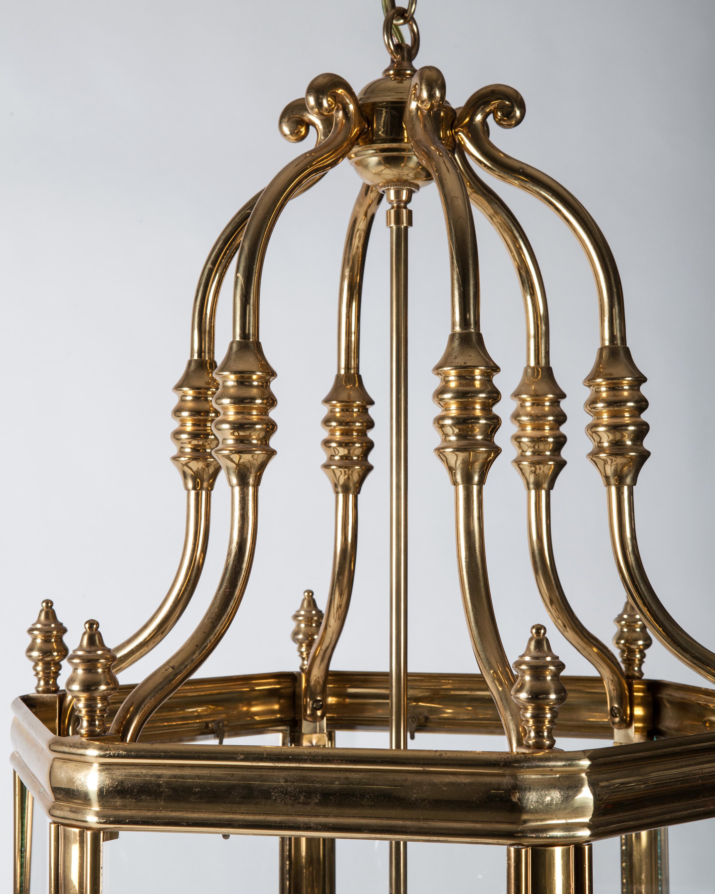antique brass lantern