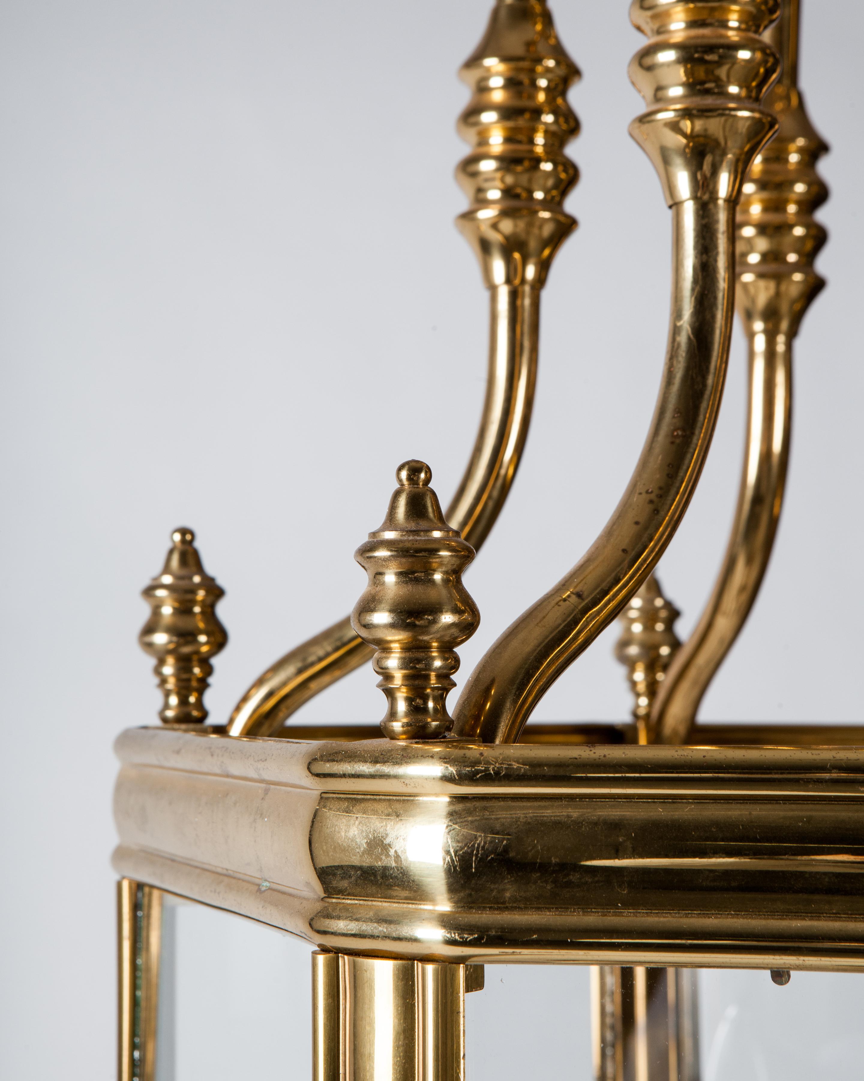 vintage brass lantern