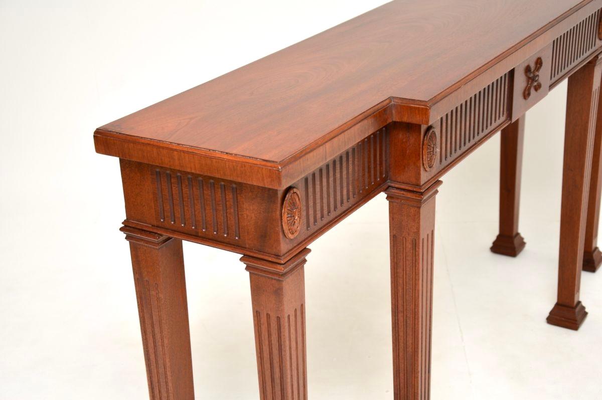 Wood Large Antique Georgian Style Console Table For Sale