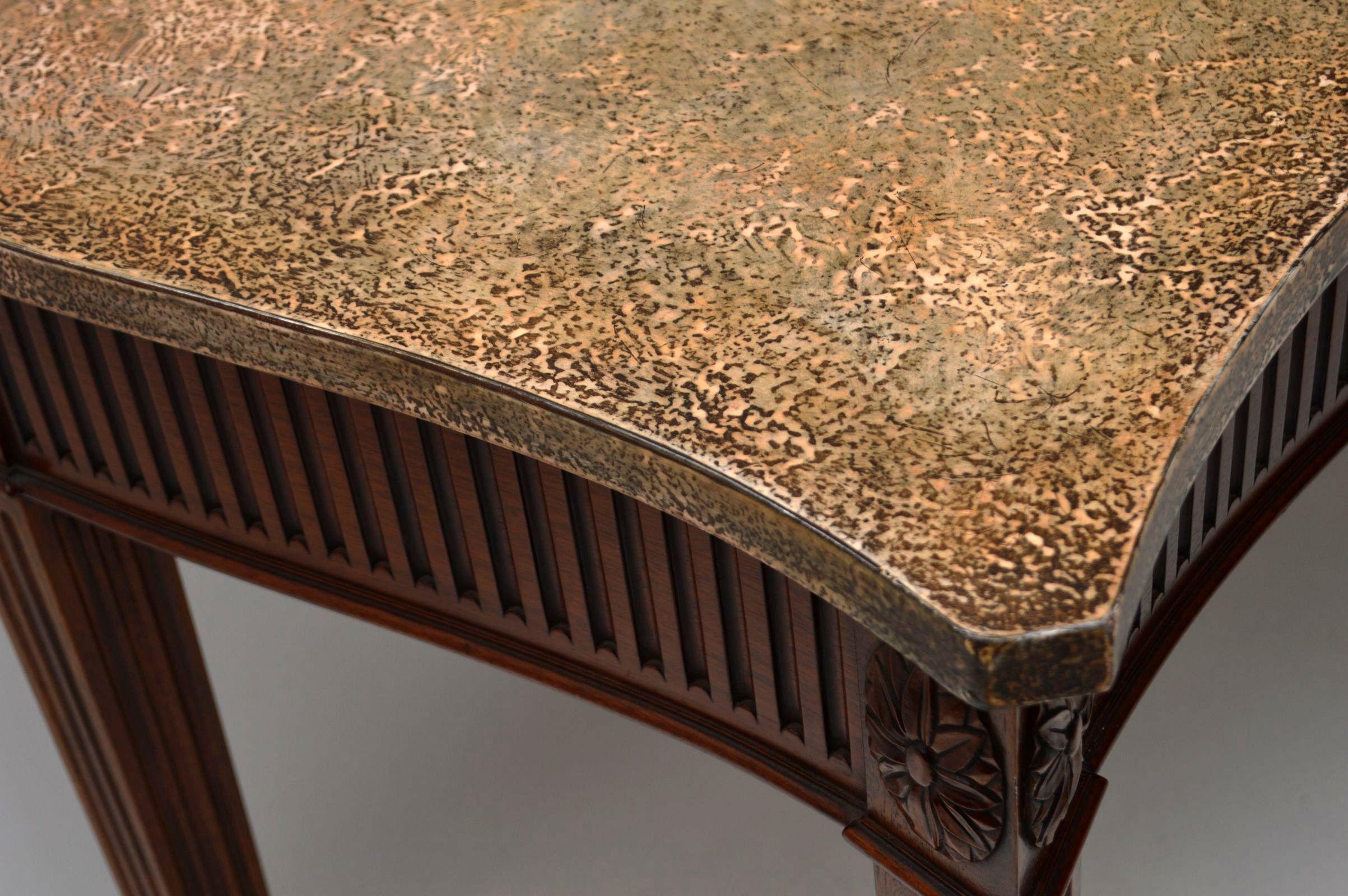 Large Antique Georgian Style Mahogany Console Table 3