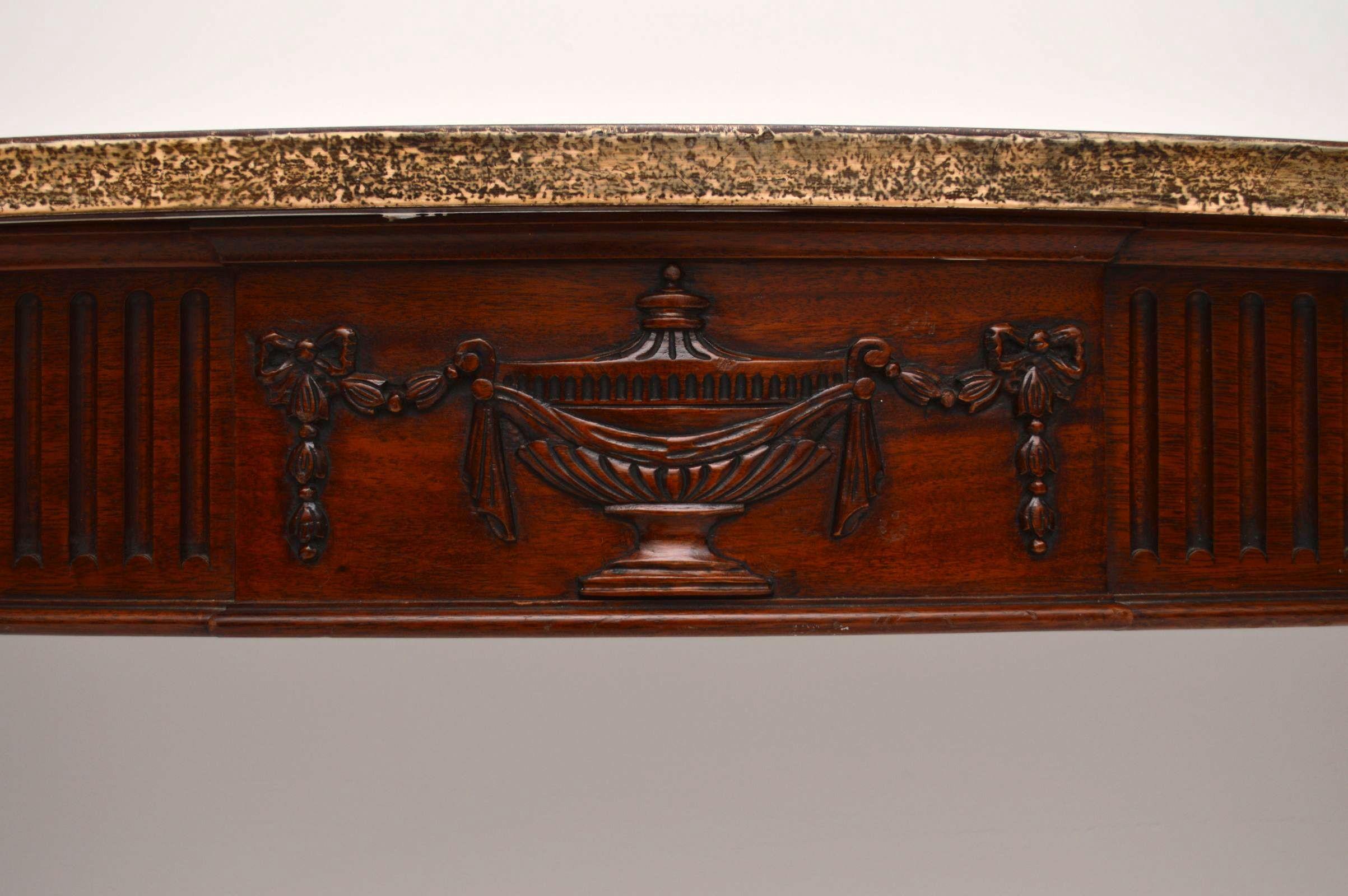 Large Antique Georgian Style Mahogany Console Table 6