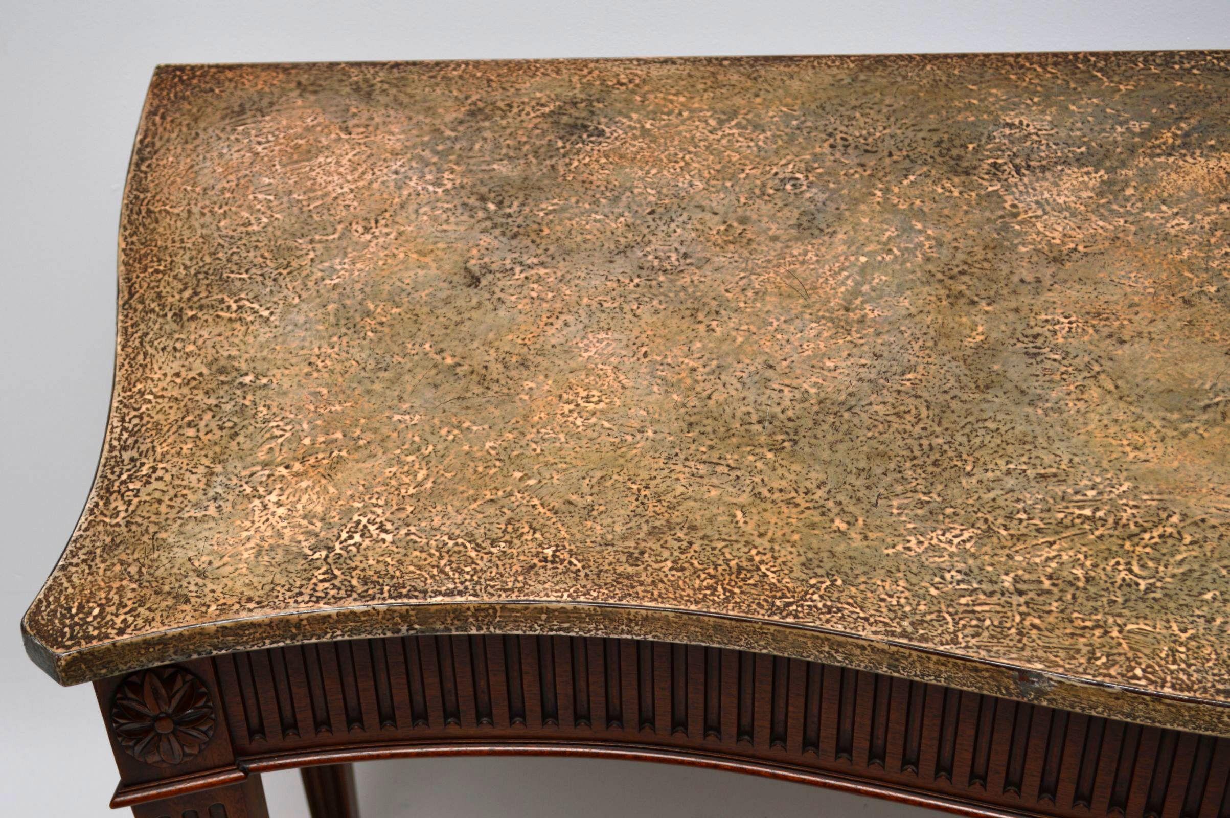 Large Antique Georgian Style Mahogany Console Table 1