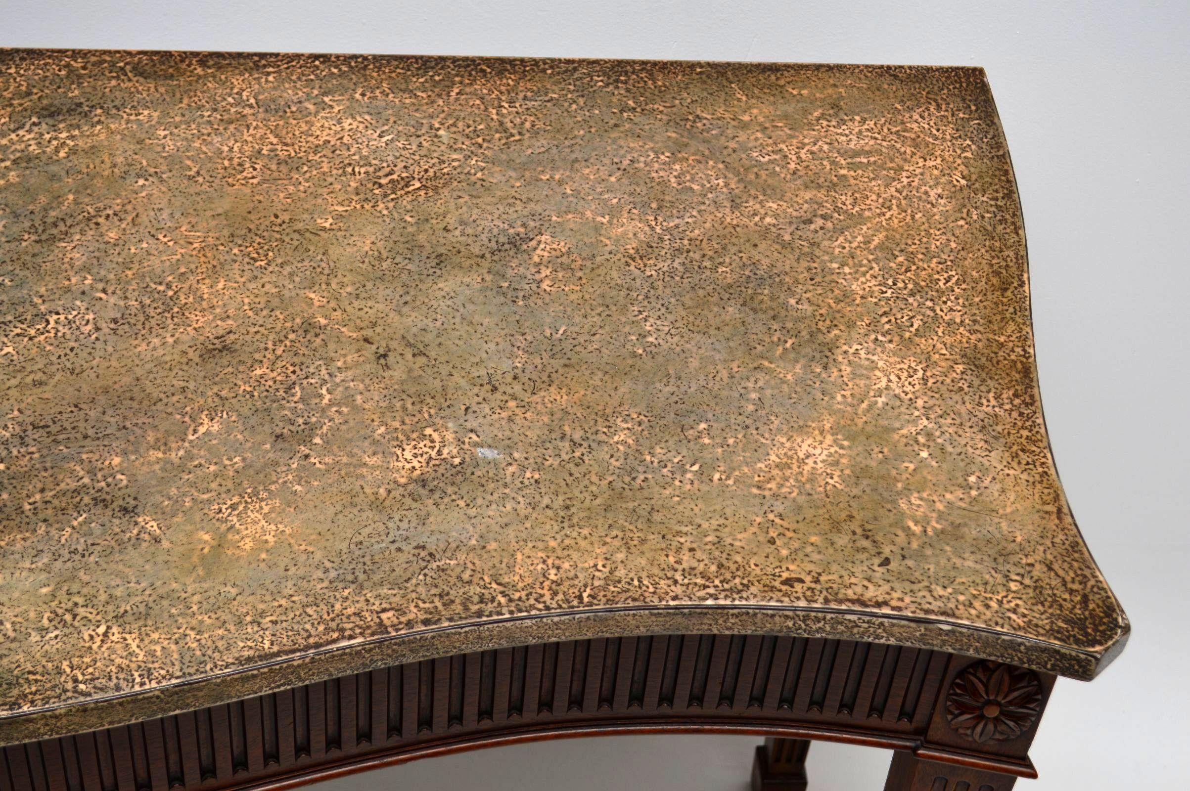 Large Antique Georgian Style Mahogany Console Table 2