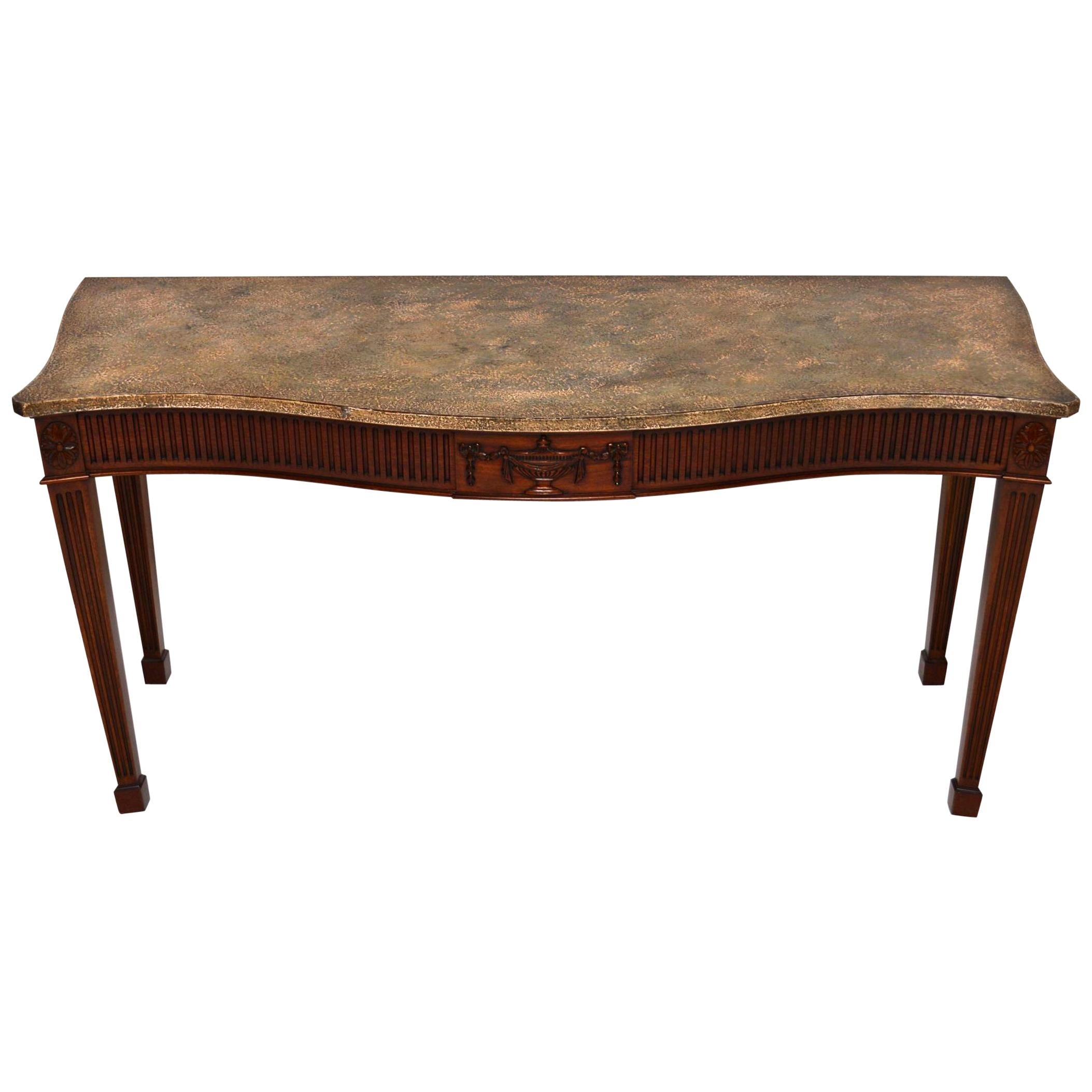  Large Antique Georgian Style Mahogany Console Table