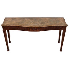  Large Antique Georgian Style Mahogany Console Table