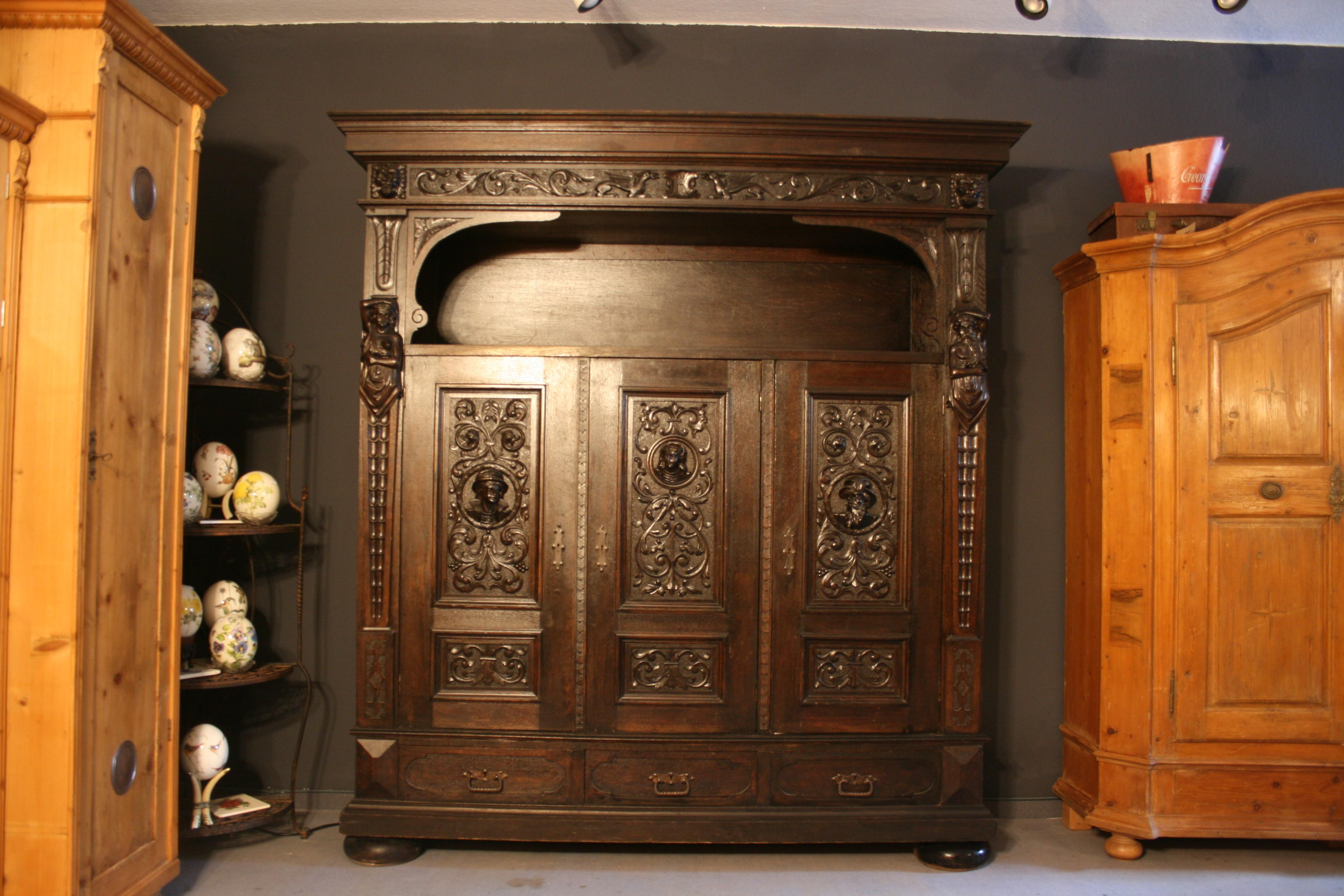 antique german cupboard