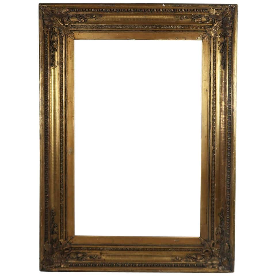 Large Antique Gilt Picture Frame in Renaissance Revival Style For Sale ...