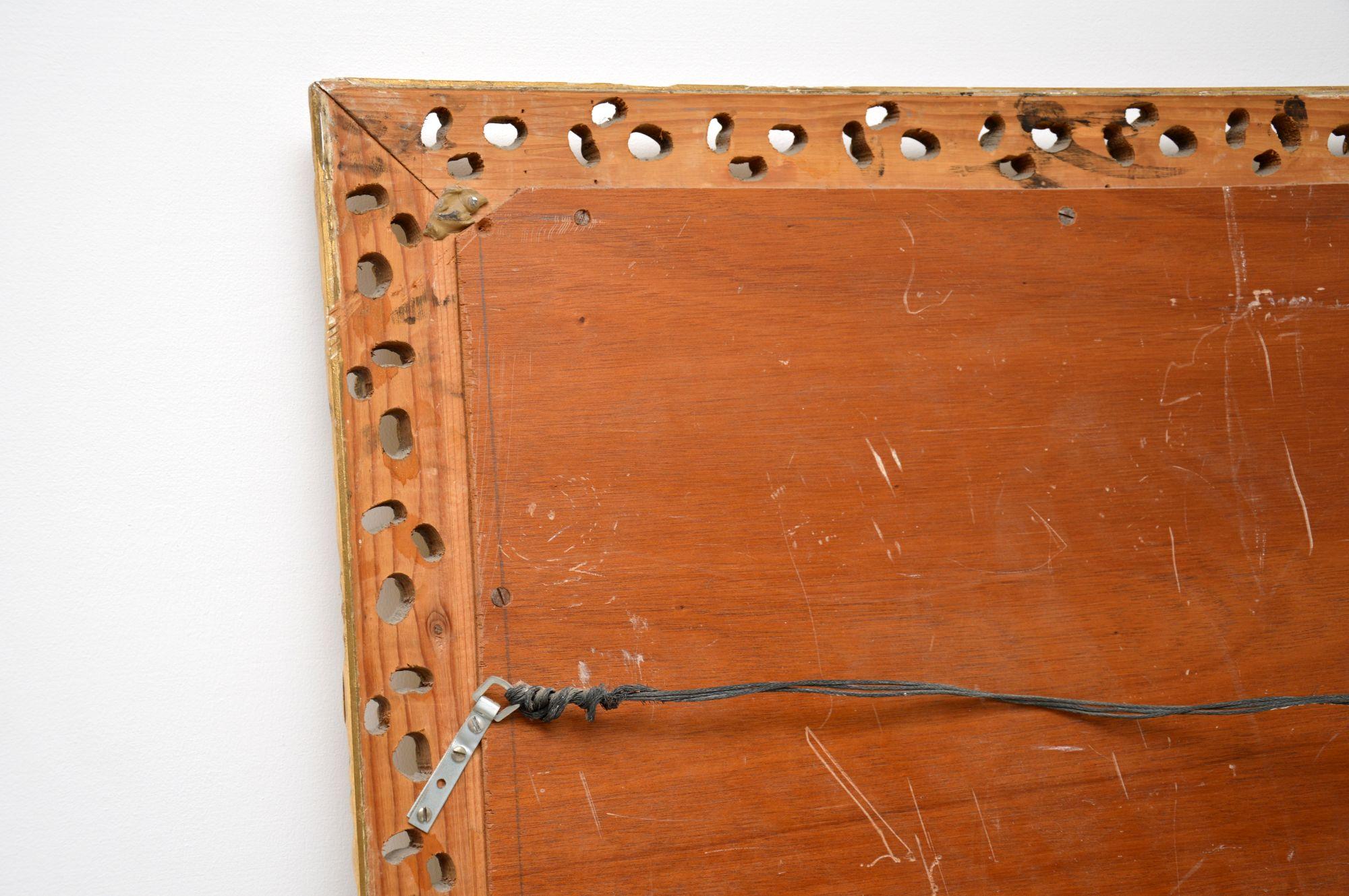 Large Antique Gilt Wood Mirror 3