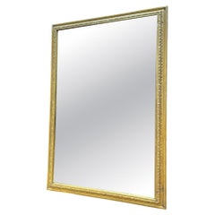 Large Antique Giltwood Beveled Mirror