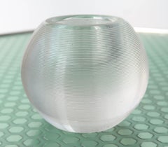 Large Antique Glass Match Striker, English C.1920