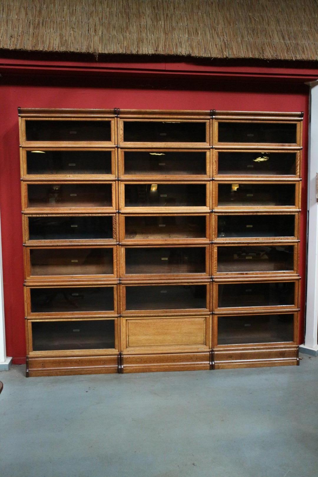 Large antique Globe Wernicke Bookcase at 1stDibs