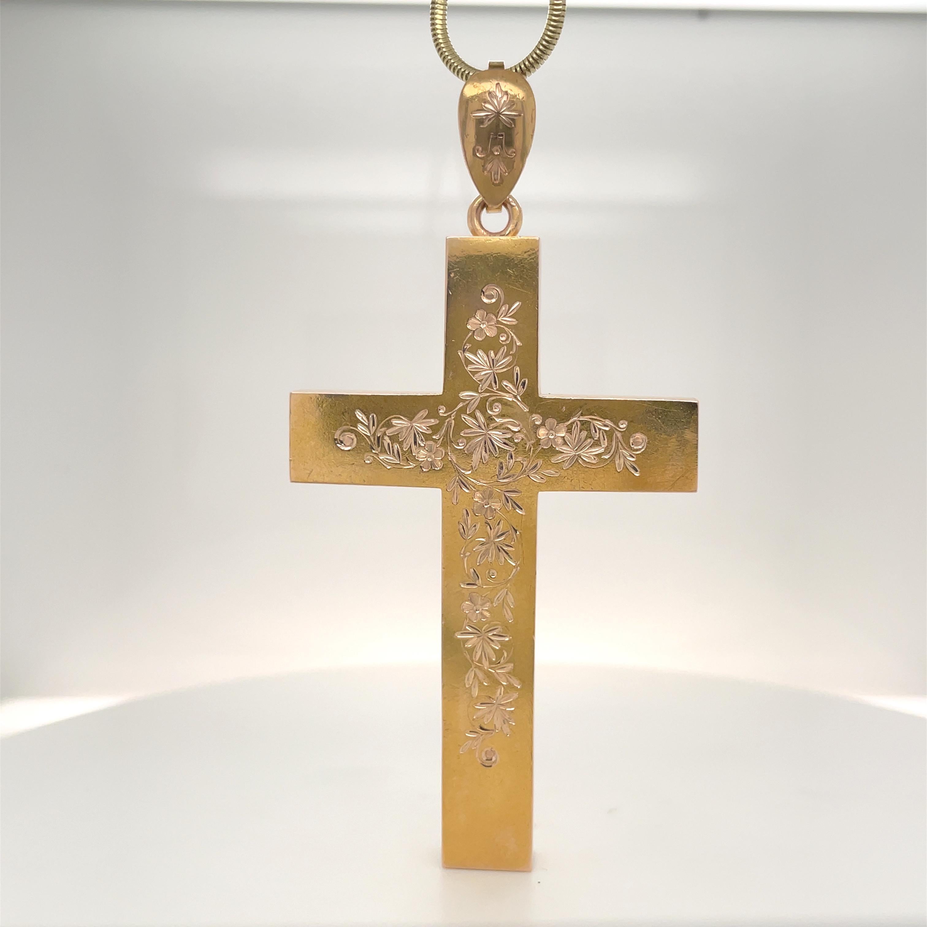 14k gold jesus piece chain
