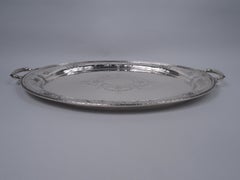 Grand plateau ancien en argent sterling Gorham Maintenon, 1923