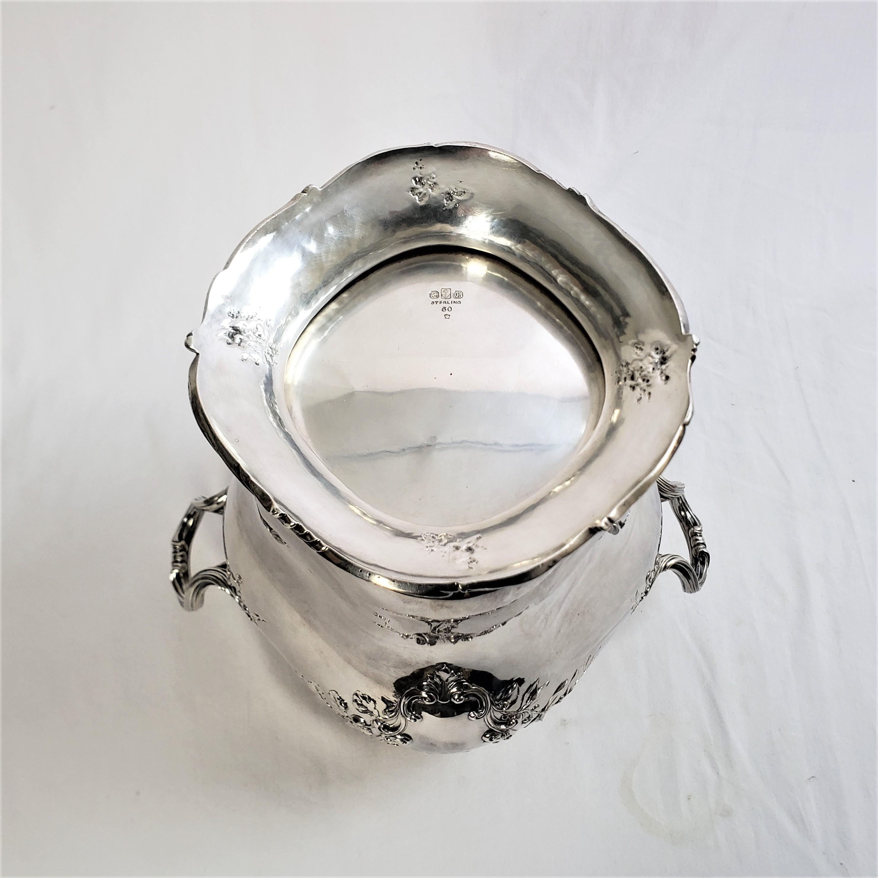 Large Antique Gorham Sterling Silver Champagne Bucket or Wine Chiller 3