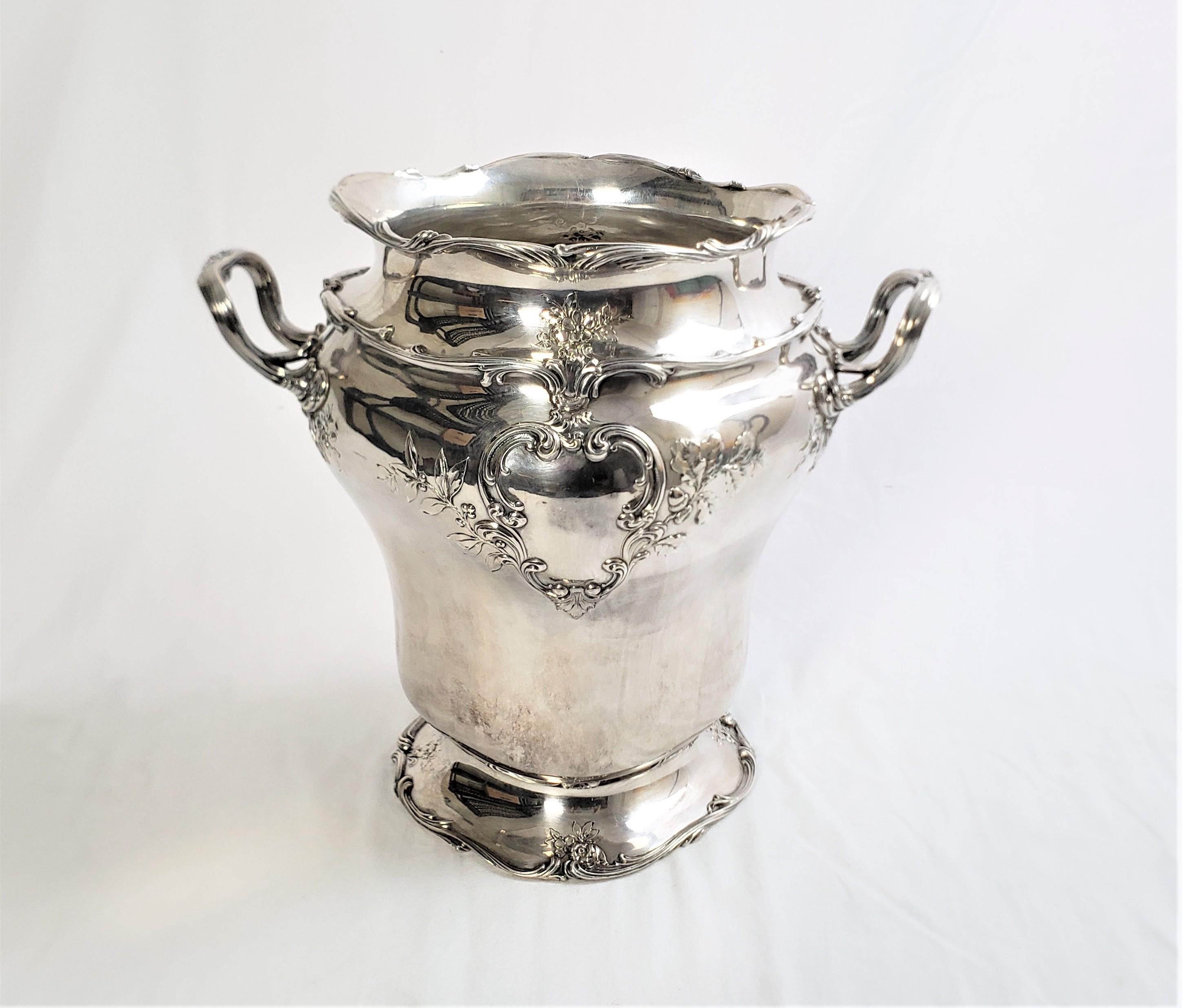 silver wine chiller
