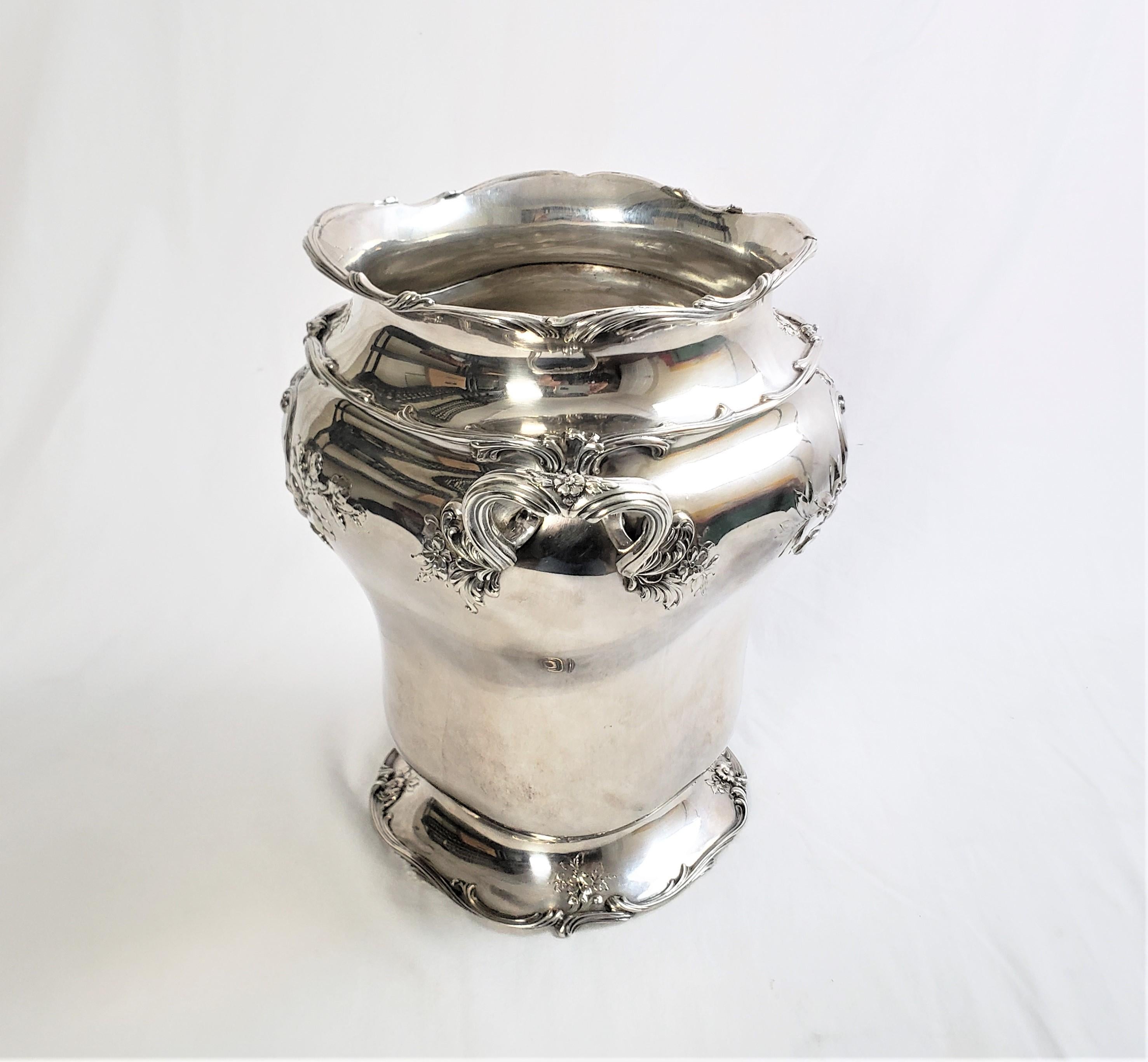 20th Century Large Antique Gorham Sterling Silver Champagne Bucket or Wine Chiller