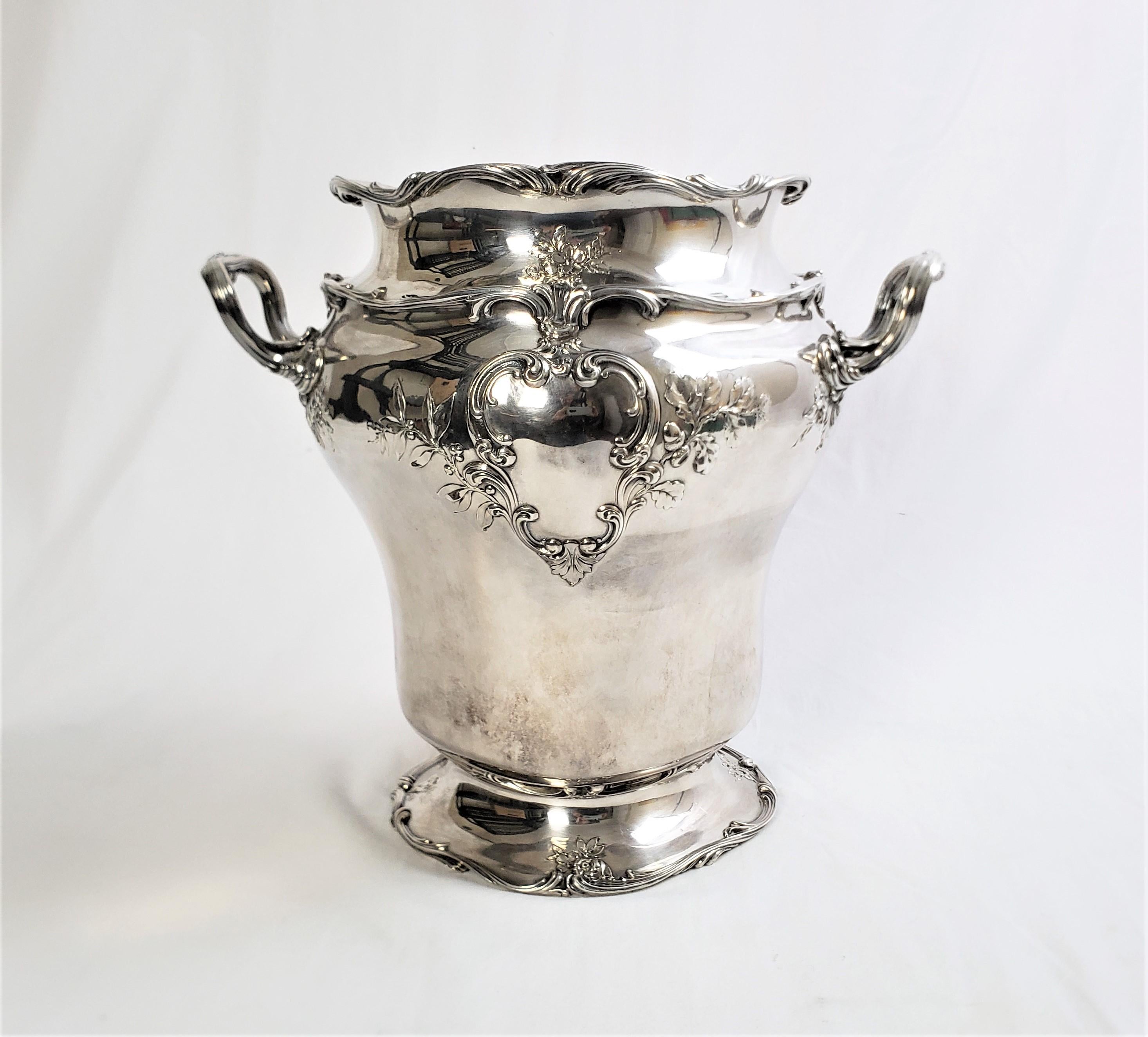 Large Antique Gorham Sterling Silver Champagne Bucket or Wine Chiller 1