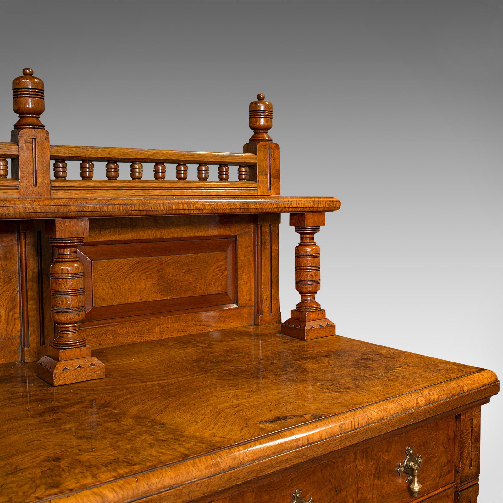 19th Century Large Antique Grand Sideboard, Scottish, Oak, Buffet Cabinet, Victorian, C.1860 For Sale