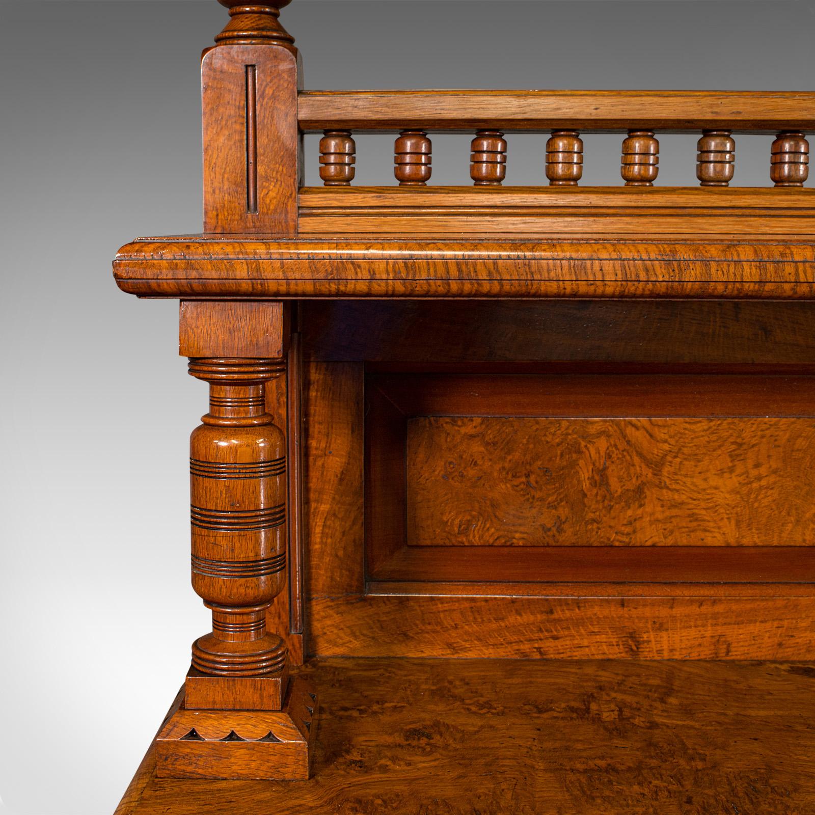 Large Antique Grand Sideboard, Scottish, Oak, Buffet Cabinet, Victorian, C.1860 For Sale 2