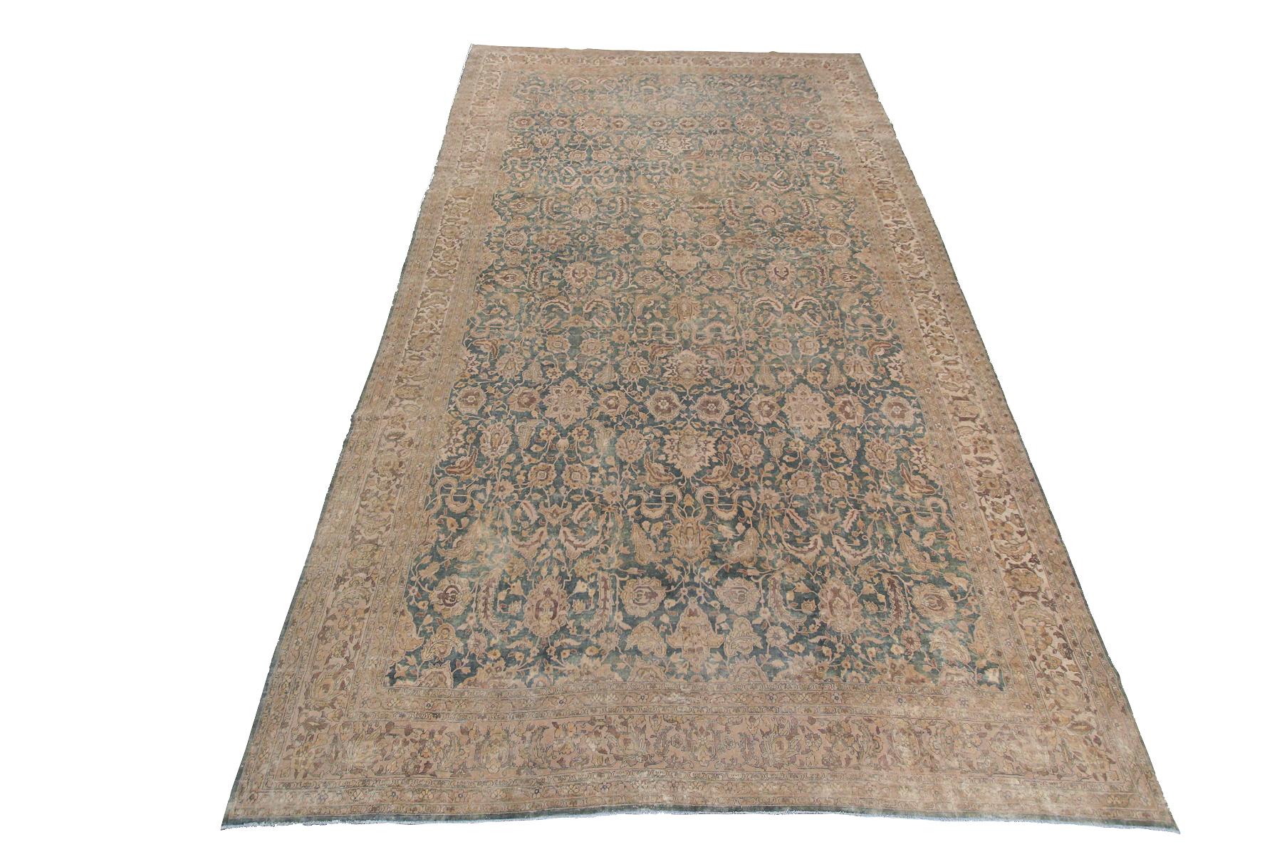 Large Antique Haji Jalili Rug Antique Persian Rug Geometric Overall 1890 4
