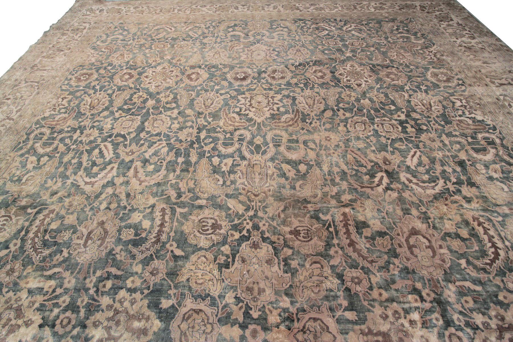 Large Antique Haji Jalili Rug Antique Persian Rug Geometric Overall 1890 1