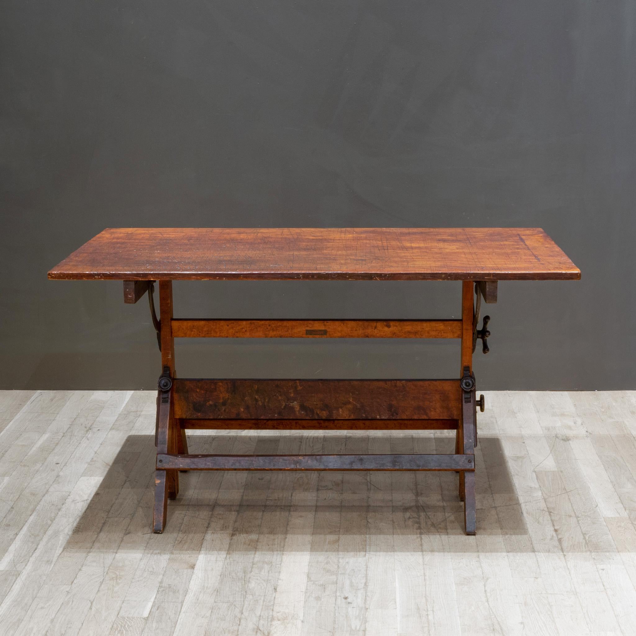hamilton drafting table vintage