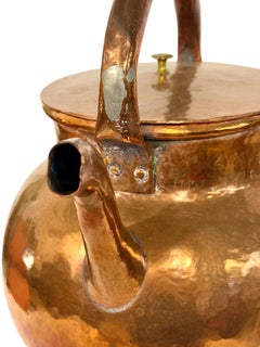 Large Antique Hand-Hammered Copper Grain Pouring Vessel