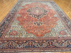 Large Antique Hand Knotted Persian Sarouk Farahan Rug