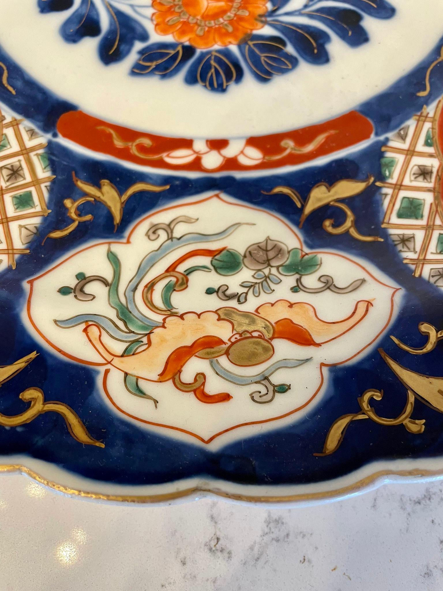Unknown Large Antique Hand Painted Japanese Imari Charger