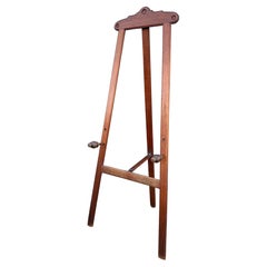 Large Antique Handmade Arts & Crafts Floor Easel / Artist Display Stand c. 1900