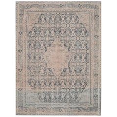 Large Antique Handmade Persian Mahal Rug