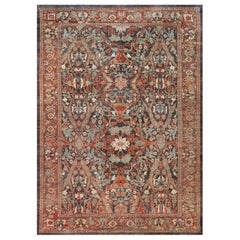 Grand tapis persan ancien tissé à la main de Sultanabad
