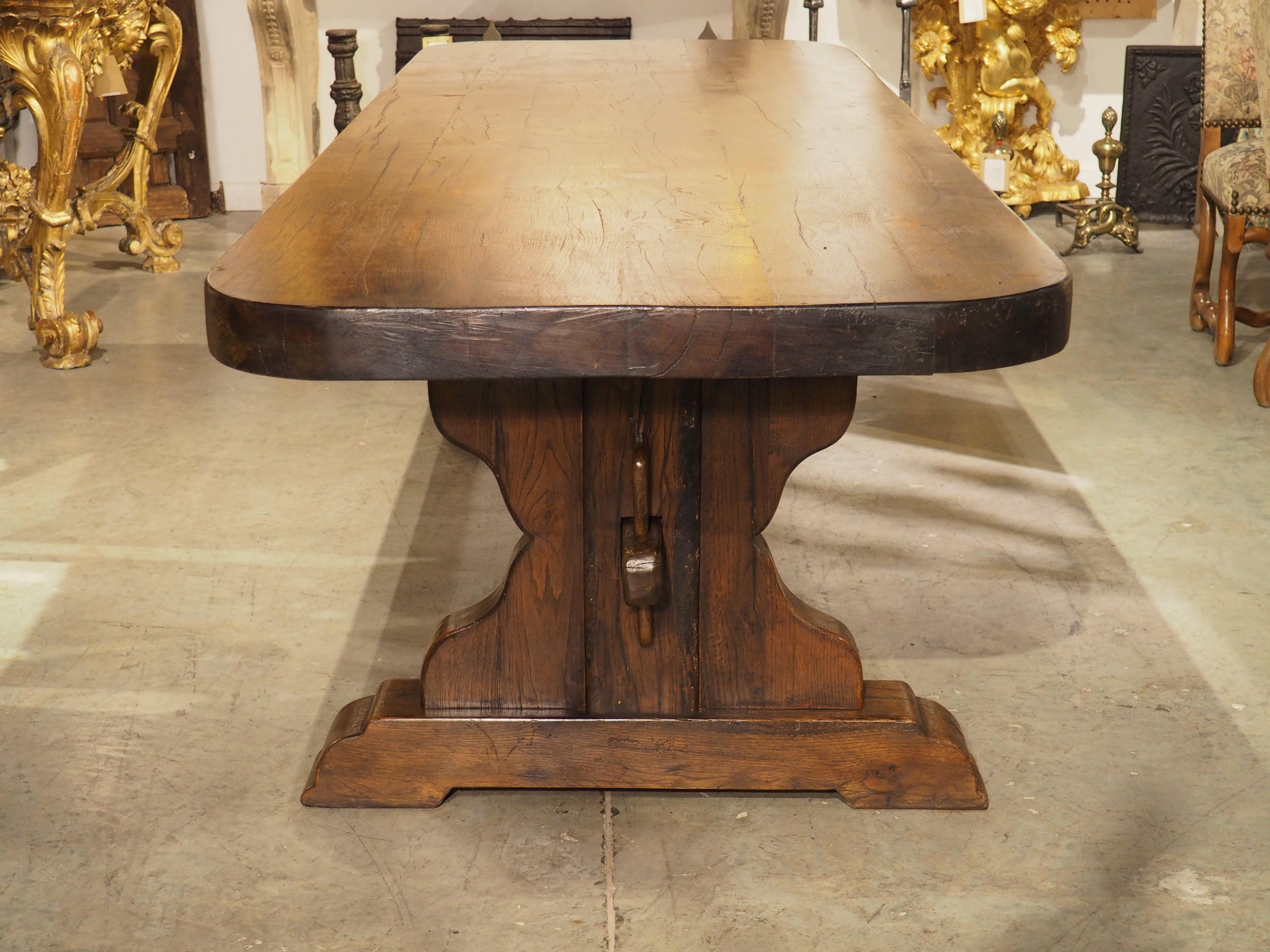 large antique dining table