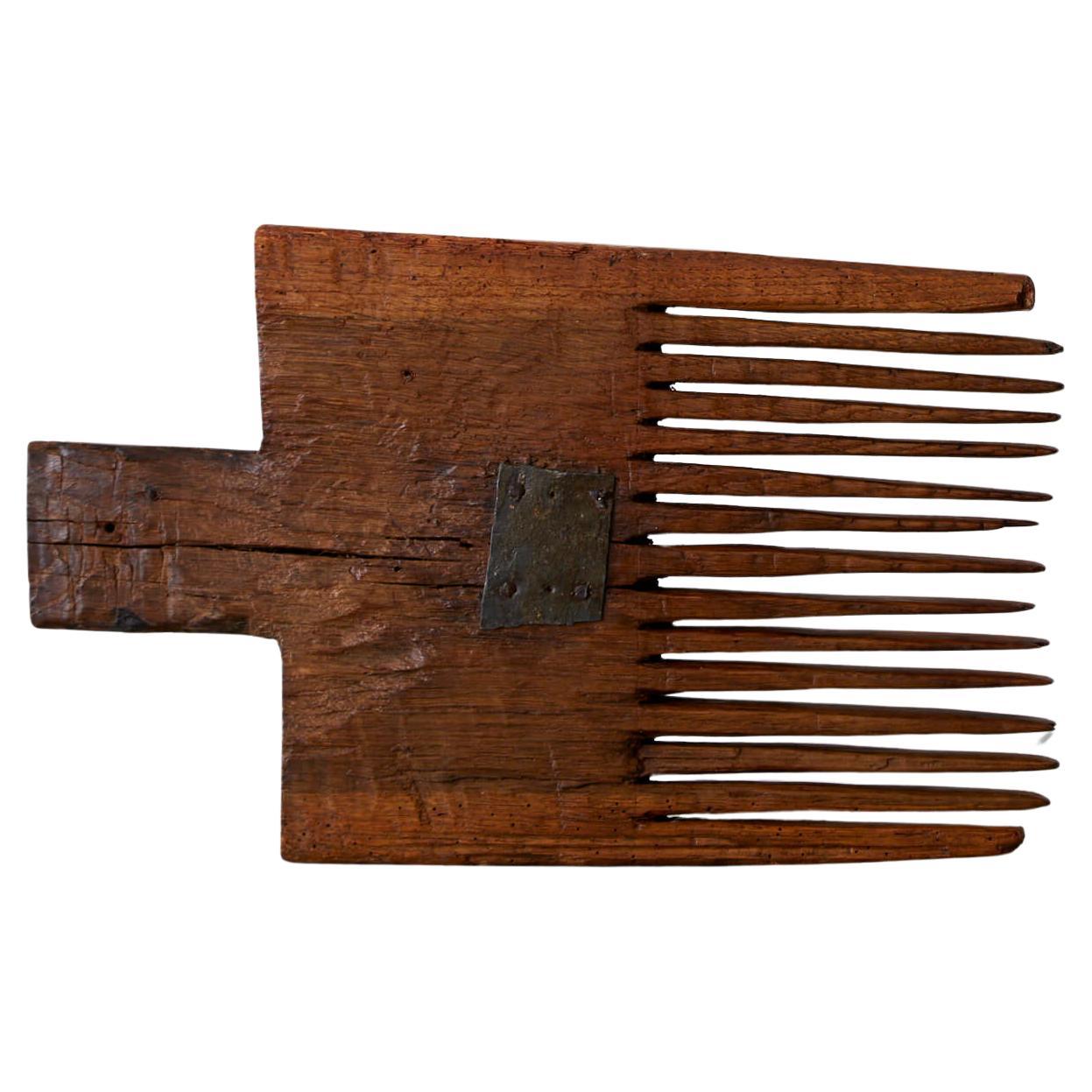 Grand peigne en chanvre ancien en vente