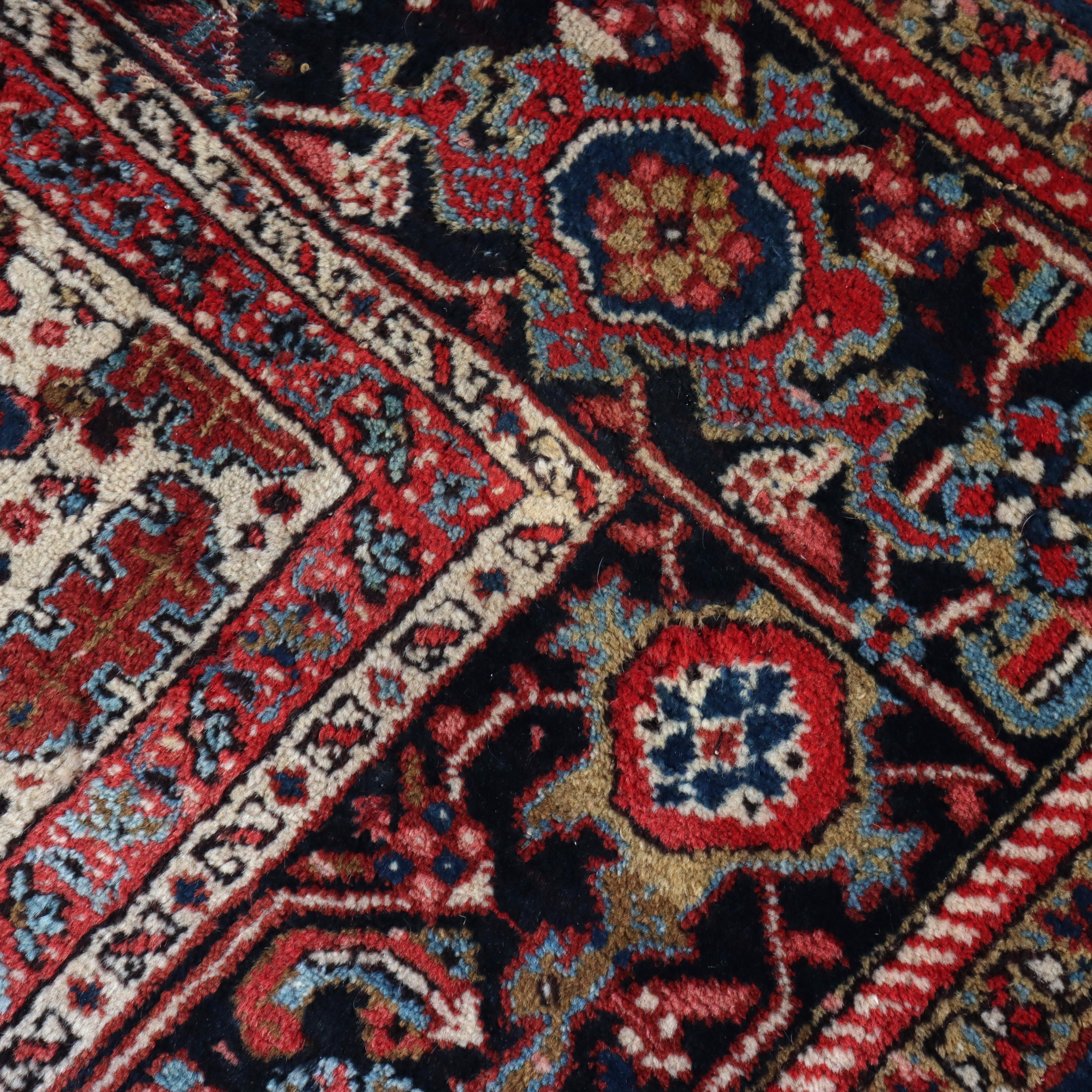 Grand tapis oriental ancien Heriz Persan C1920 en vente 7