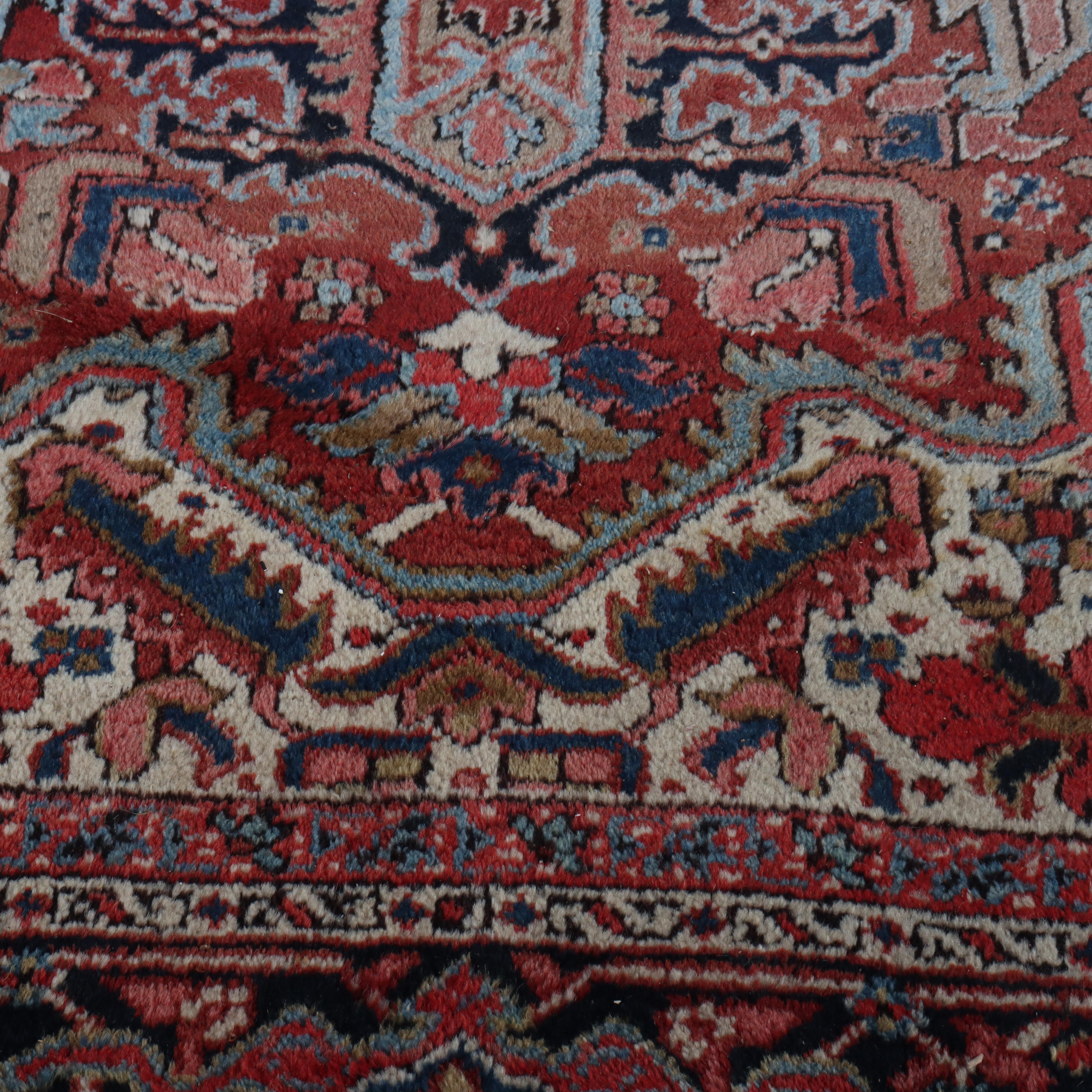 Grand tapis oriental ancien Heriz Persan C1920 en vente 1