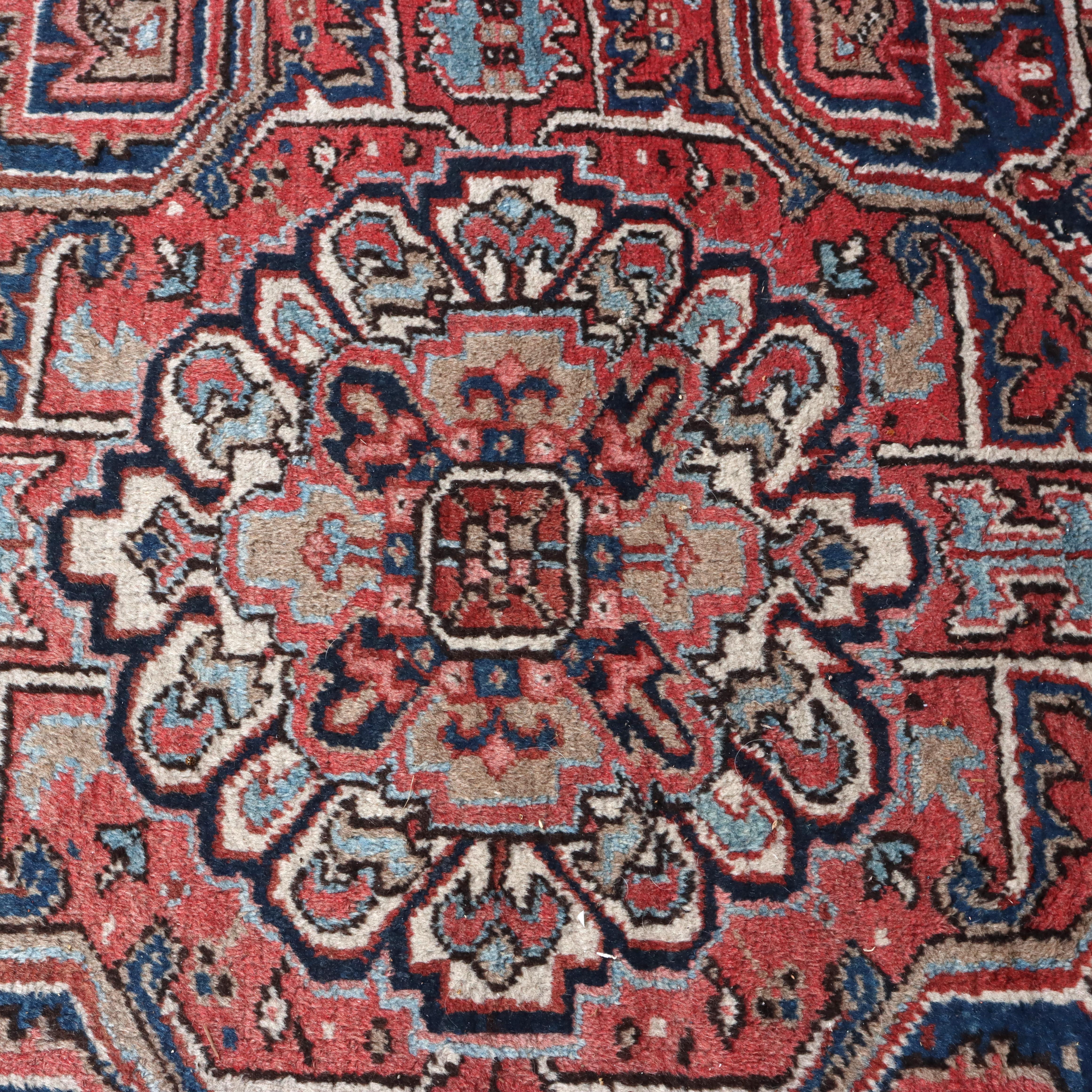 Grand tapis oriental ancien Heriz Persan C1920 en vente 3
