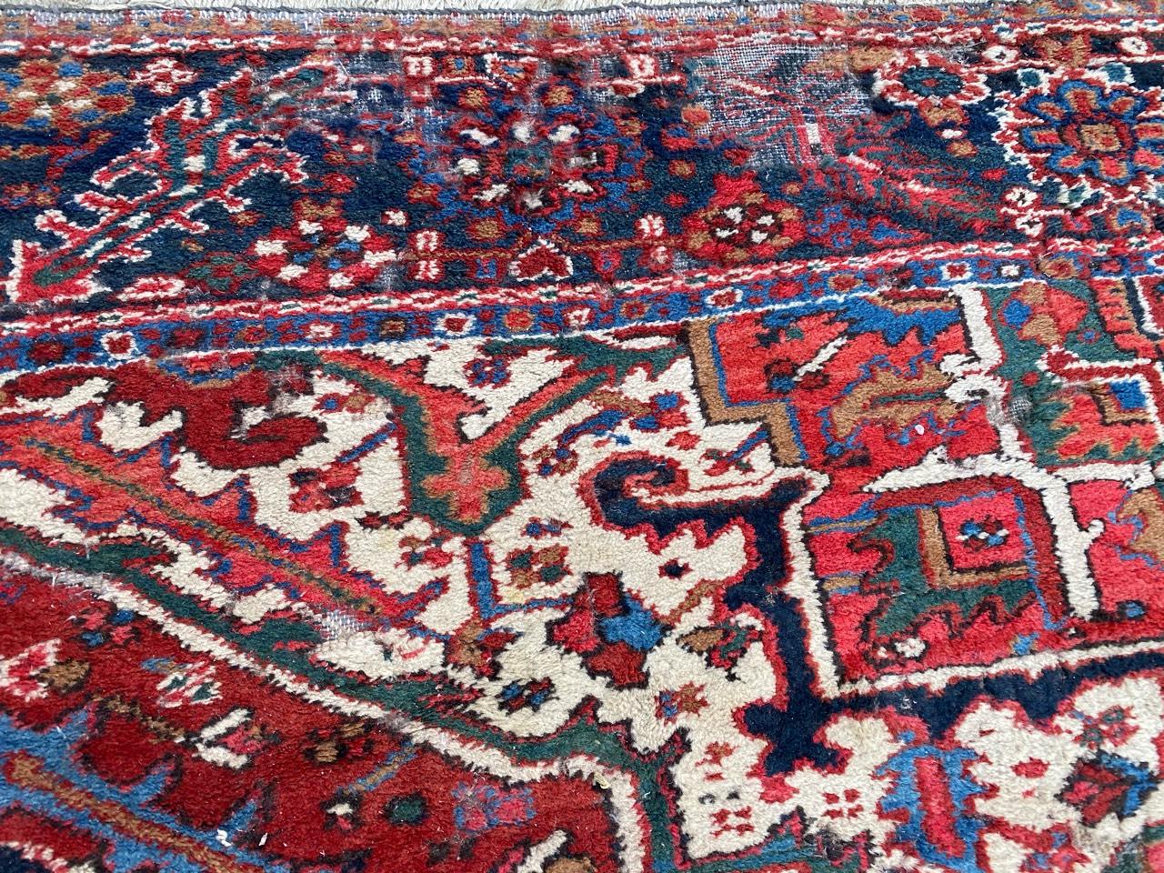 Large Antique Heriz Rug 6