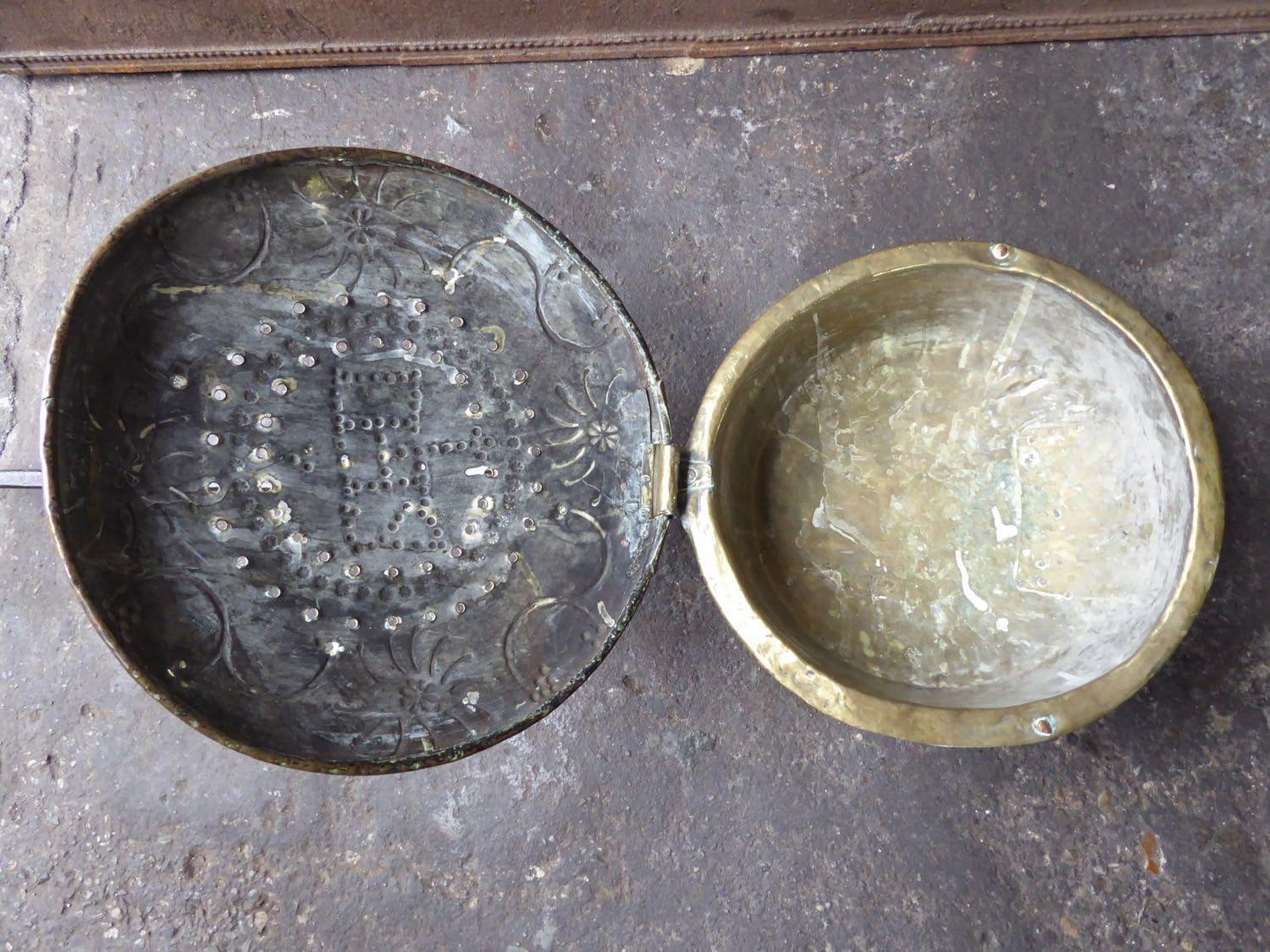 18th Century and Earlier Large Antique Hot Water Bottle  Bed Pan For Sale