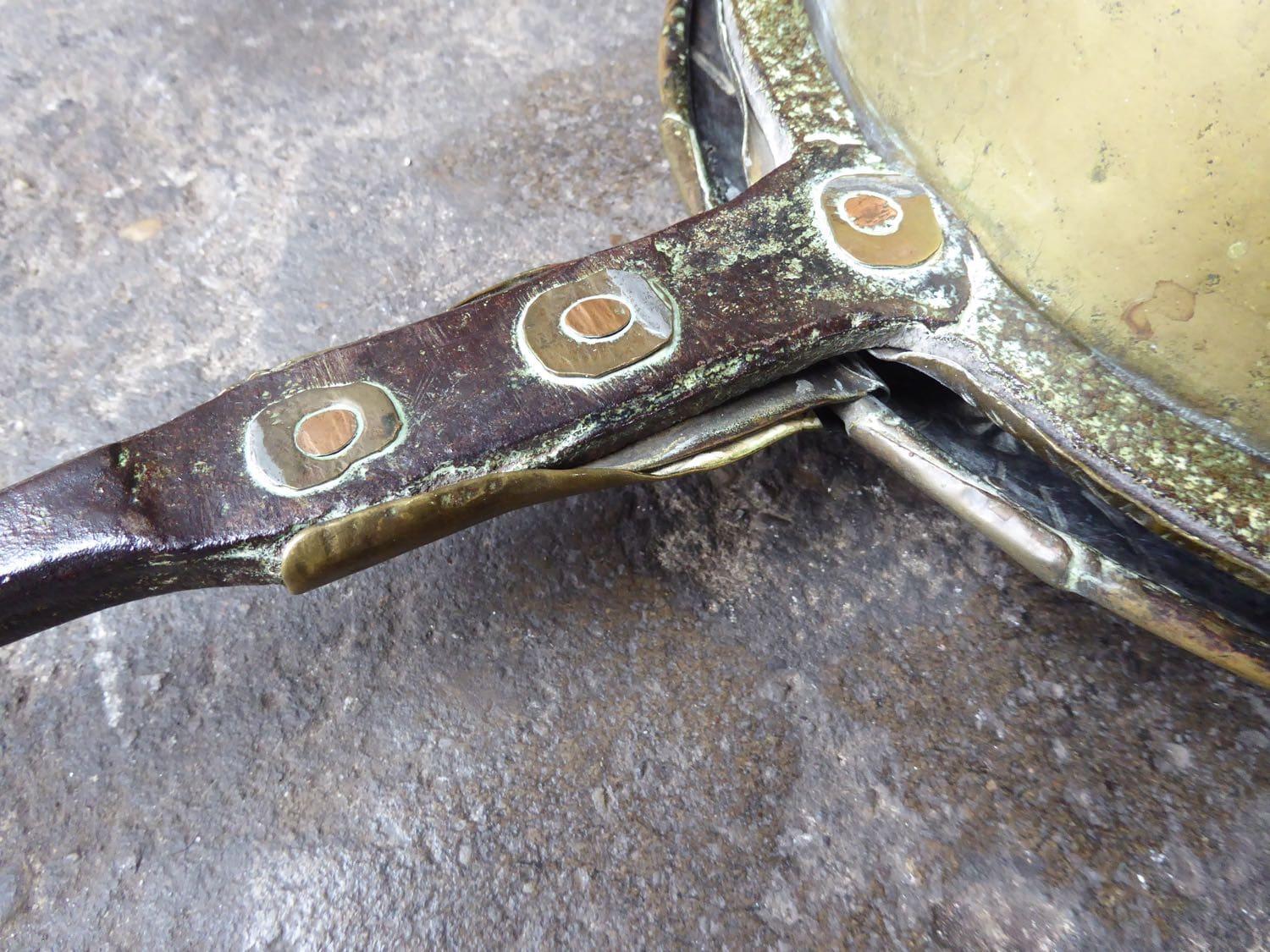 Brass Large Antique Hot Water Bottle  Bed Pan For Sale