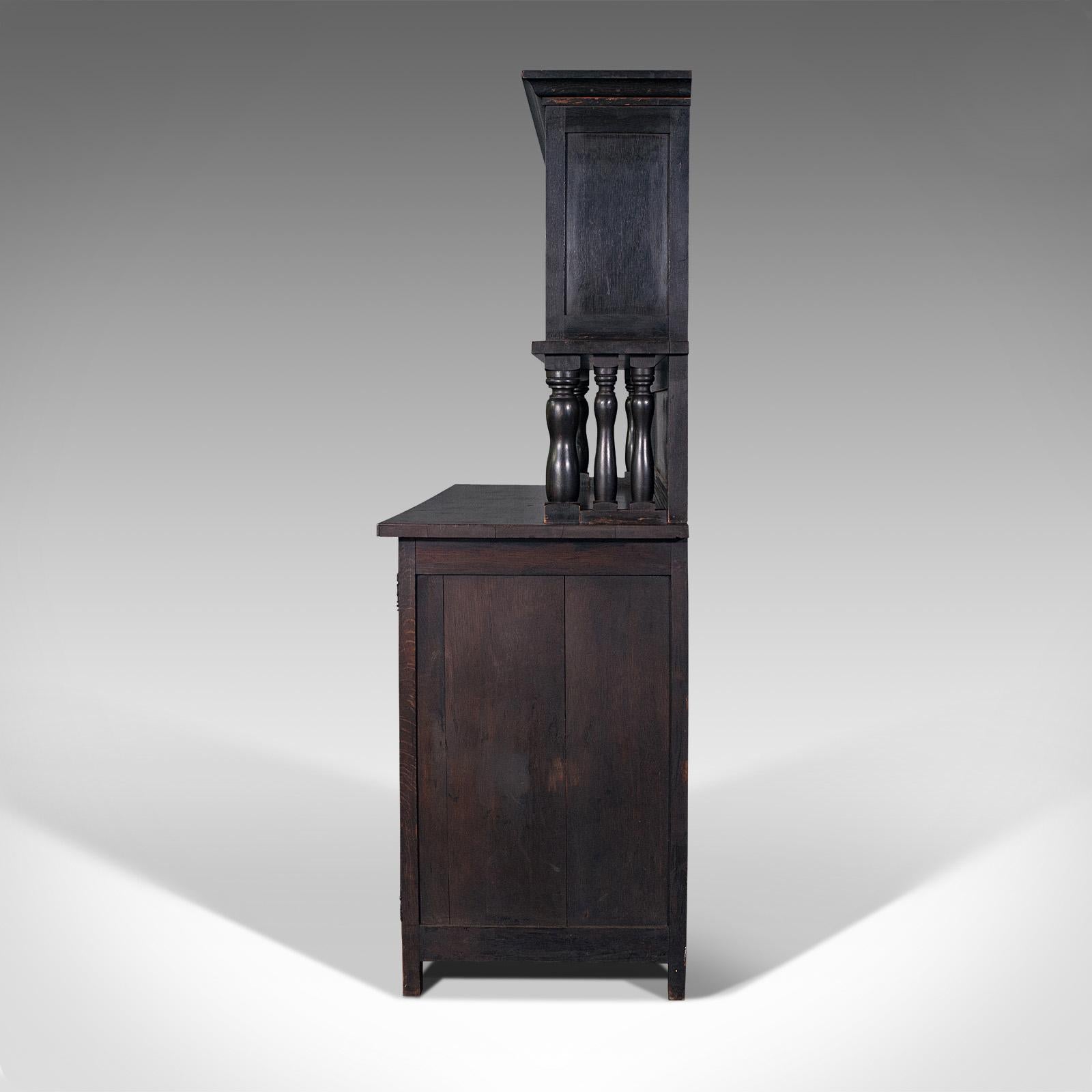 20th Century Large Antique Housekeeper's Cabinet, Dresser, Arts & Crafts, After Liberty, 1910