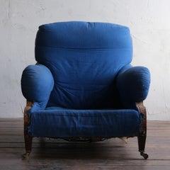 Large Antique Howard style 'Grafton' armchair