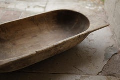 Grand bol à pâte hongrois ancien - Bol sculpté à la main, début des années 1900