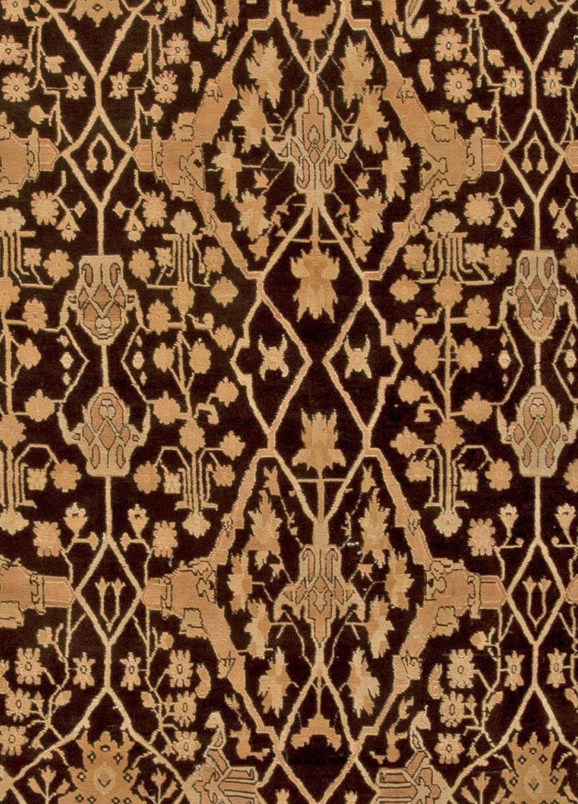 Large antique Indian Agra rug
Size: 14'0